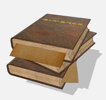  现代书籍草图大师模型，书籍sketchup模型下载