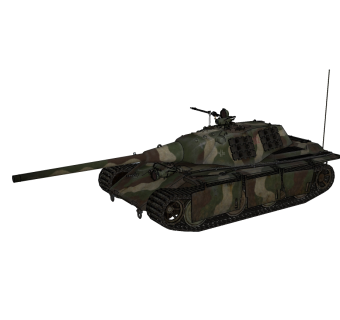 德国E-79坦克草图大师模型，坦克SU模型下载