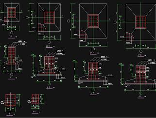 二层门式钢框架结构厂房结构施工图，厂房CAD图纸下载