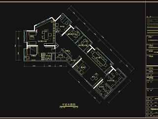 办公室CAD施工图效果图，CAD建筑图纸免费下载