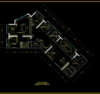 办公室CAD施工图效果图，CAD建筑图纸免费下载