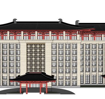 酒店草图大师模型下载、酒店su模型下载
