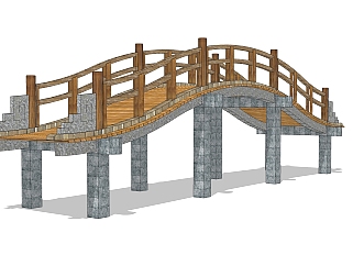 <em>拱桥</em>草图大师模型下载，sketchup<em>拱桥</em>模型分享