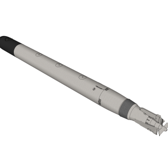 德国T5鱼雷草图大师模型，鱼雷sketchup模型下载