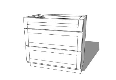 现代风格储物柜草图大师模型，储物柜sketchup模型下载