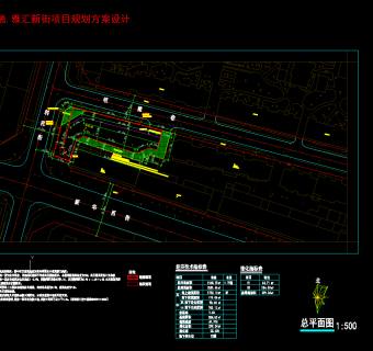 中式风格商业建筑体CAD施工图纸，商业综合体平面布置图