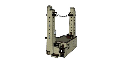 民族古建筑草图大师模型下载，古建筑su模型免费下载