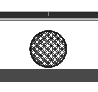 中式景观墙skp文件下载，景观墙SU模型