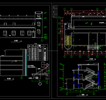 特色食堂全套施工图，食堂CAD建筑图纸下载