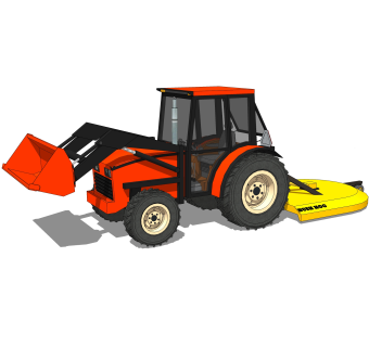 现代农业机械设备sketchup模型，农用机械草图大师模型下载