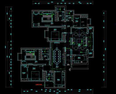 别墅效果图施工图一套，CAD建筑图纸免费下载