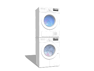 现代洗衣机草图大师模型，<em>洗衣机su模型</em>下载