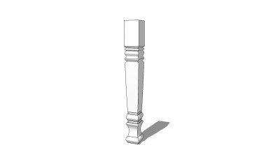 古典构件宝瓶栏杆草图大师模型，古典构件宝瓶栏杆sketchup模型下载