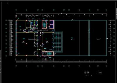 某校区教学综合楼施工图，教学楼cad建筑工程图纸下载