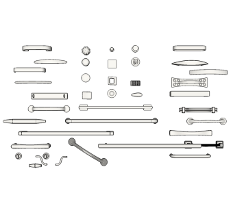 现代新中式门把手草图大师模型，门把手SU模型下载