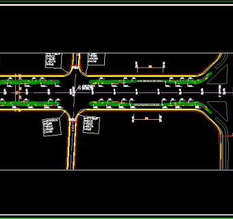 道路设计规划方案，道路CAD规划设计图