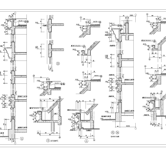 常用建筑节点大样合集cad图纸下载