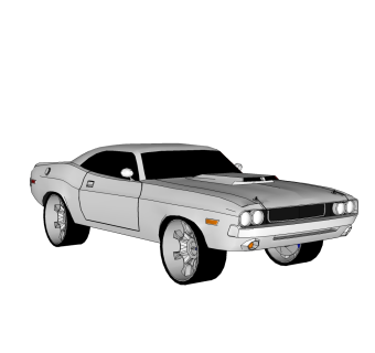 现代汽车免费su模型，现代汽车sketchup模型，汽车su素材下载