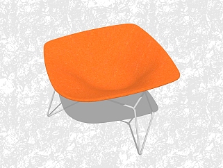 现代创意小座椅su模型，<em>椅子</em>草图大师模型下载