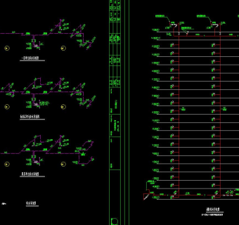 普通住宅楼给排水全套图施工图CAD图纸