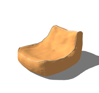 现代懒人沙发草图大师模型，懒人沙发skb文件下载