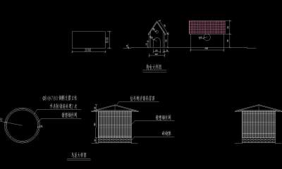 屋顶花园景观工程施工图，花园景观cad设计图纸下载