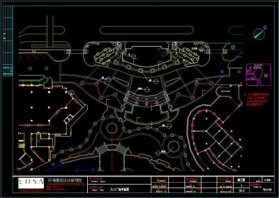 入口景观规划设计，入口景观CAD施工方案