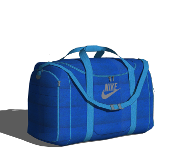 现代旅行包SU模型，旅行包SKB文件下载