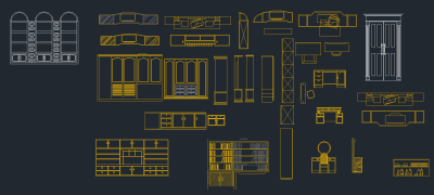 柜子CAD模型，柜子CAD图纸下载