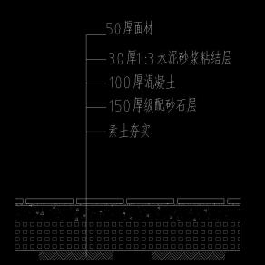 广场平面图铺装树池详图，广场景观cad设计图纸下载