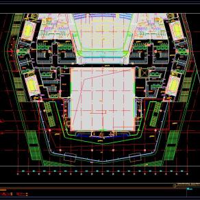 青岛大剧院现代设计图纸,大剧院CAD施工图