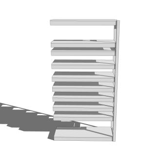 现代货架草图大师模型，货架SKB文件下载