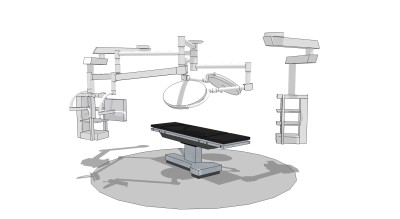 医疗设备sketchup模型，医疗设备skp模型，医疗设备su素材下载