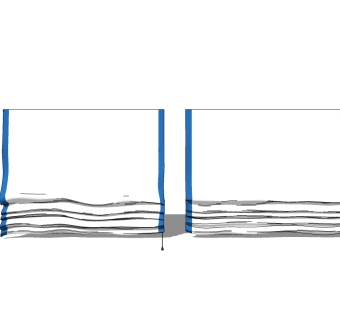 现代布艺窗帘草图大师模型下载、布艺窗帘su模型下载