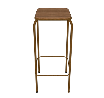 现代实木吧椅草图大师模型，固定吧椅su模型下载