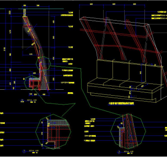 现代展厅CAD图纸，现代展厅CAD施工图下载