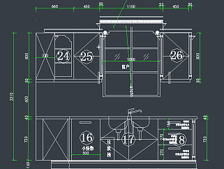 橱柜CAD图库,图库CAD建筑图纸下载
