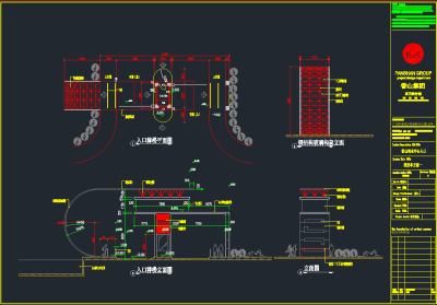 中式休闲亭CAD施工图，亭子CAD施工图纸下载