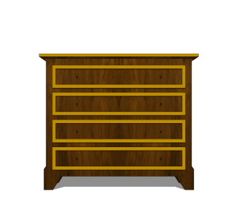 现代简约边柜草图大师模型，边柜SKP模型