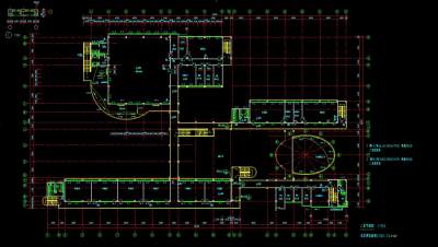 某学校综合楼平面图，学校综合楼cad建筑工程图纸下载