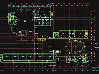某學校綜合樓平面圖，學校綜合樓cad建筑工程圖紙下載