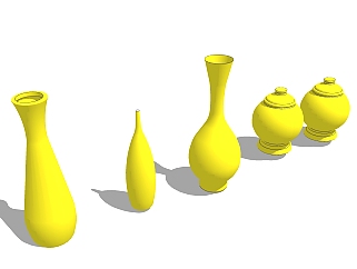 现代<em>花瓶</em>摆件草图大师模型，<em>花瓶</em>摆件sketchup模型下载
