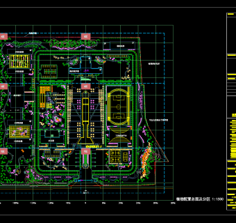 现代学校景观设计cad施工图，学校景观CAD施工图纸下载