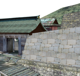 日式山地建筑草图大师模型下载、日式山地建筑su模型下载