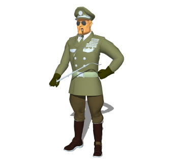 现代警察人物免费草图大师模型，人物sketchup模型下载