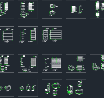 全套厂房CAD施工图，厂房平面布置图纸下载