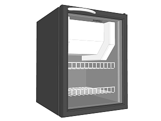 现代消毒柜sketchup模型，厨具草图大师模型下载