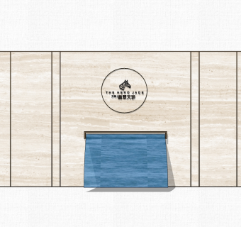 现代造型景墙草图大师模型，景墙sketchup模型免费下载