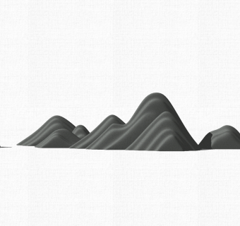 中式枯山水草图大师模型，造型石sketchup模型免费下载