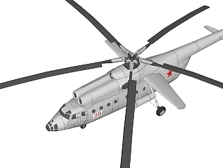苏联MI-6吊钩重型<em>运输</em>直升机su模型,苏联MI-6吊钩重型...